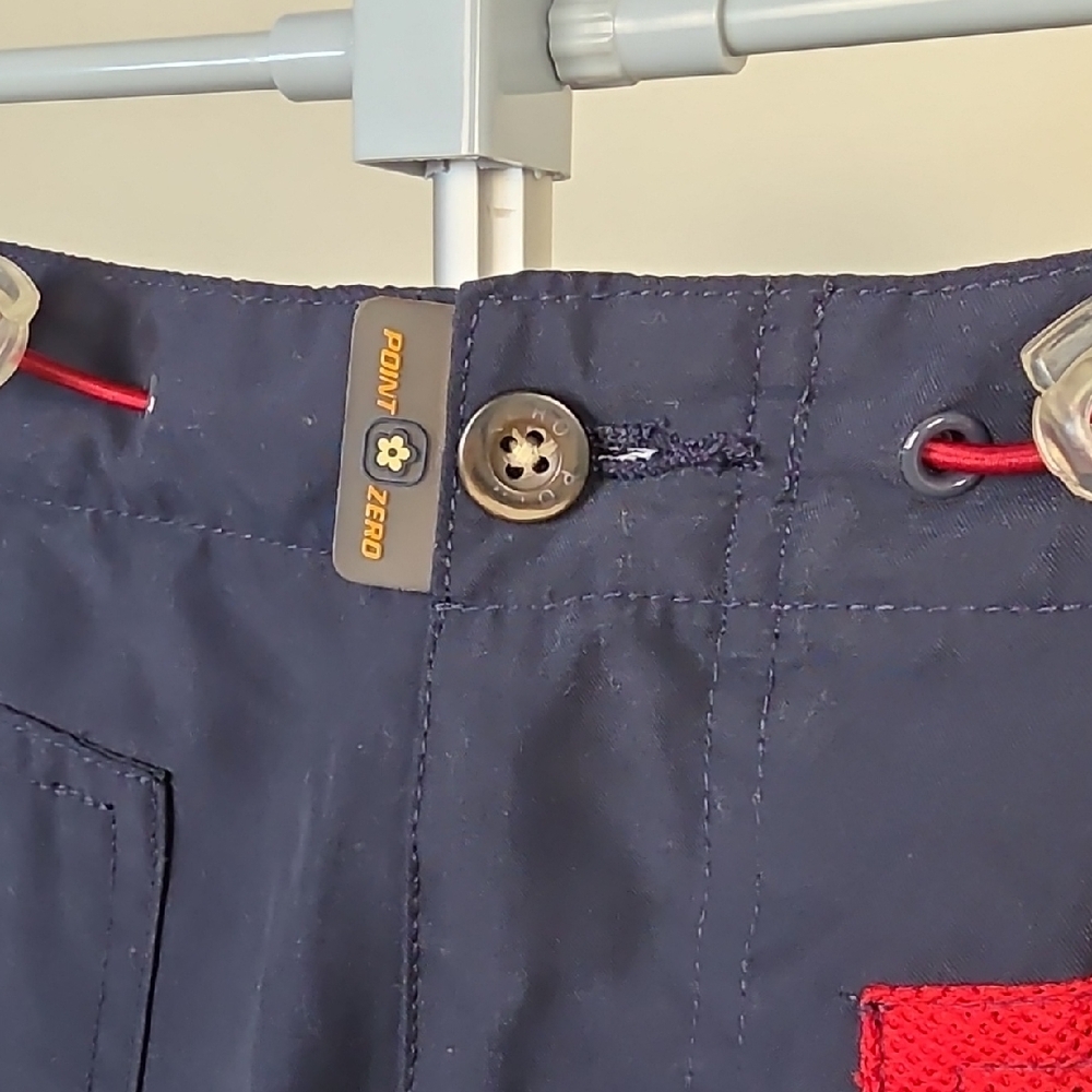 Vintage POINT ZÉRO Convertible Skirt – Navy Blue & Red Accents (Nicole Benisti) - Picture 3 of 10